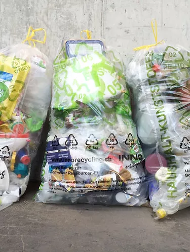 Recycling: Plastik-Sammelsäcke